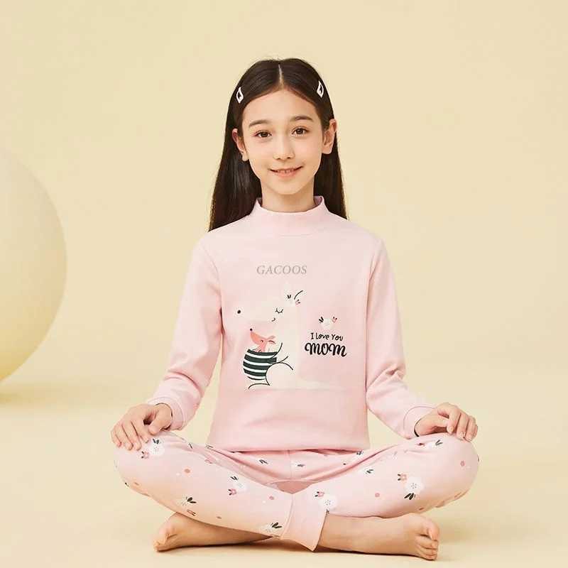 Winter cotton sleepwear for boys and girls childrens home clothing childrens sleepwear teenagers sleepwear 8 10 12 15 18YW240716