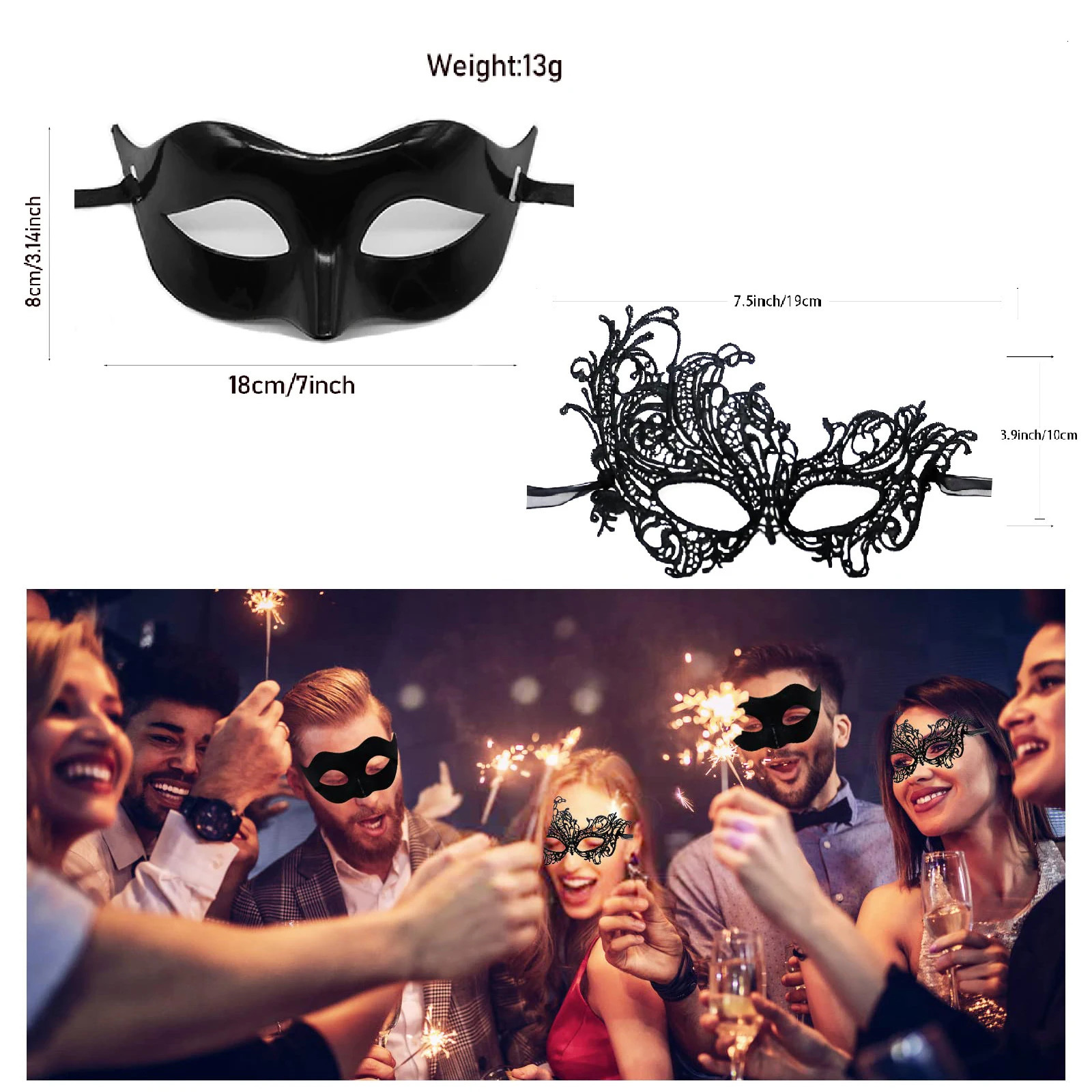 12-48 pieces of female mask Venice soft lace mask carnival birthday dress role playing carnival party discount 240710