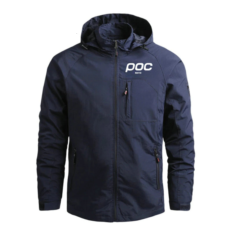 MOTO POC Cycling Jacket Hoodie Windproof Motocross Bicycle Clothes Outdoor Sports Mtb Jacket Bike Breathable Men Windbreake 240719