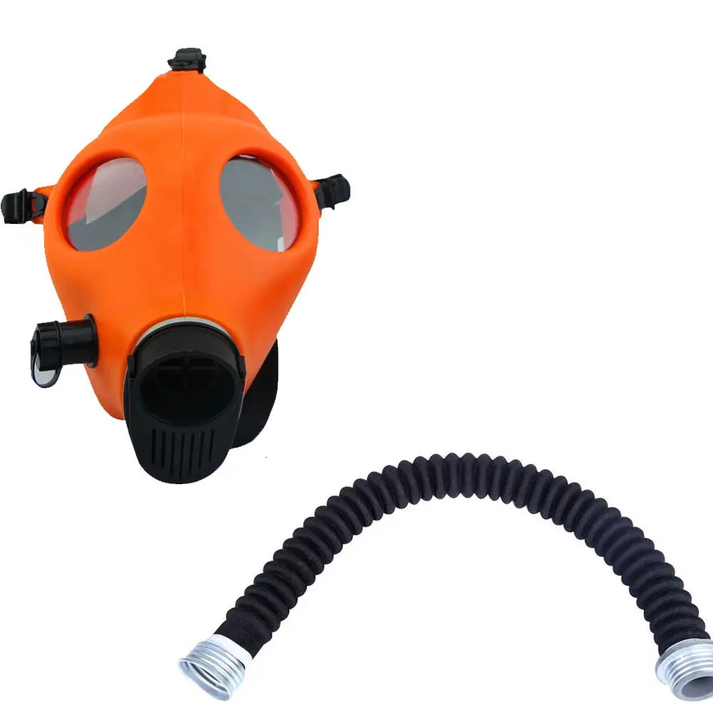 Ftshist Silica Gel Gas Mask Fetish Latex Rubber Hood Breath Control Conquer Choking Headgear Cosplay Costume Party Wear 240712