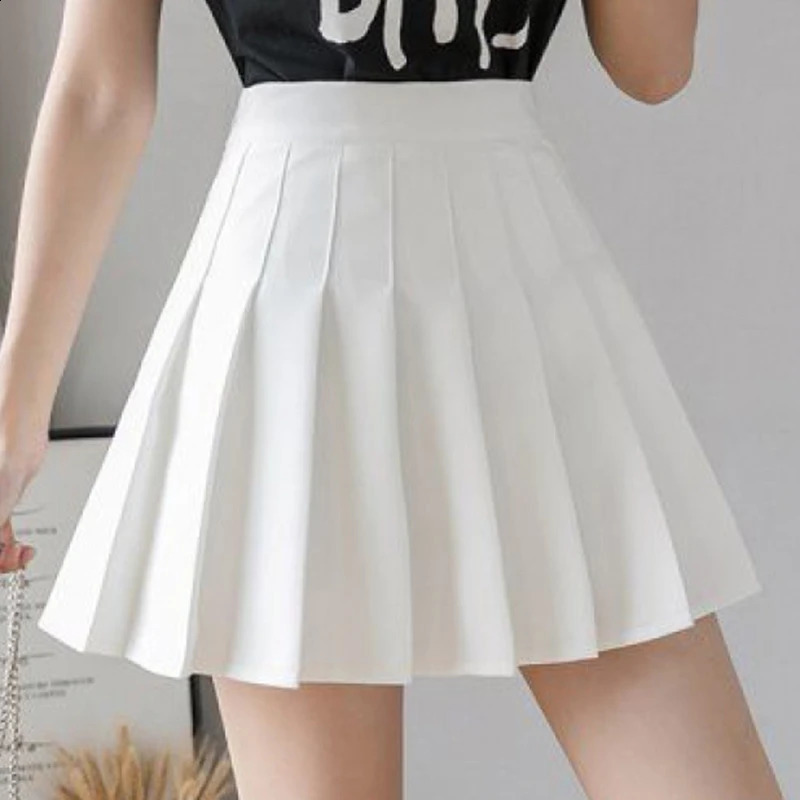 Korean Skirt Short High Waist Sexy Mini Skirts For Ladies Pleated Kawaii Female 250110