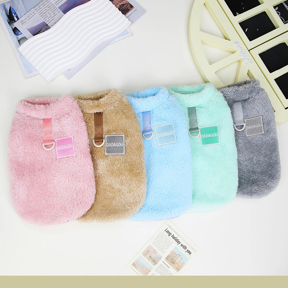 Warm Clothes Soft Fleece Cat Dogs Clothing Pet Puppy Winter Vest Costume For Small Medium Dog Cats Chihuahua Yorkie 240722 Free shipping