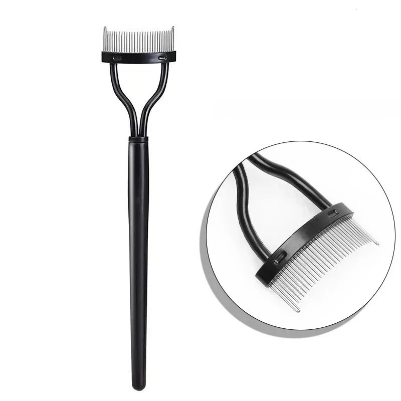 1pc Eyelash Separator Metal Teeth Foldable Eye lash Curler Beauty Makeup Stainless Eyelashs Brush Comb Mascara Curl Make up Tool 240713
