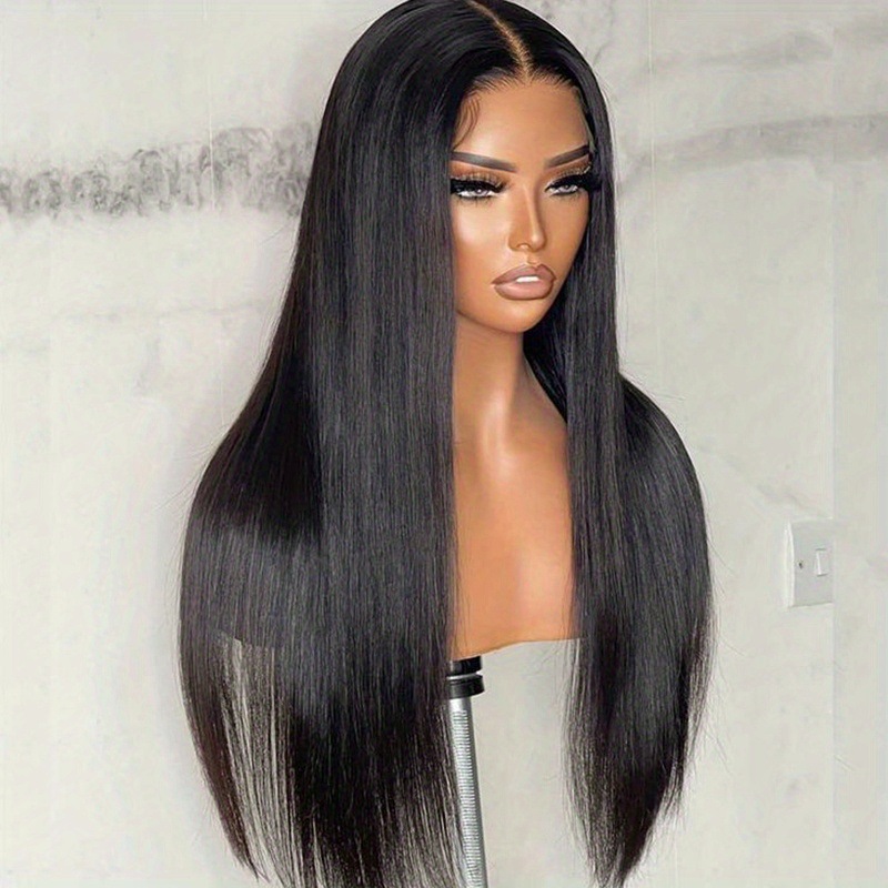 Stock Humanhair Lace Wigs Silk Straight 10A Top Quality Malaysian Virgin Human Hair4X4 Lace Frontal Wig for Black Woman Fast Express Delivery