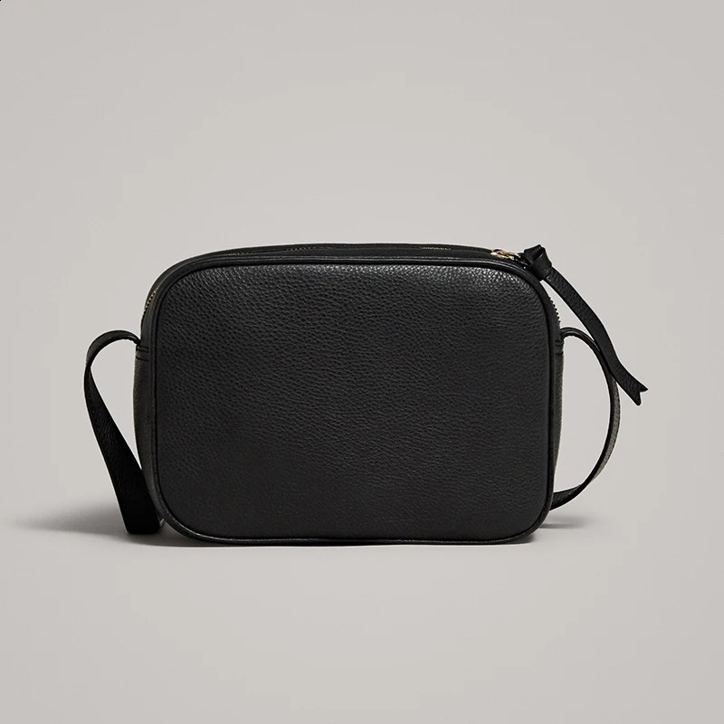 LINJER STRICKLIN Womens Genuine Leather Cross body Retro Casual Edition Shoulder Denim Simple Small Square Bag 240817