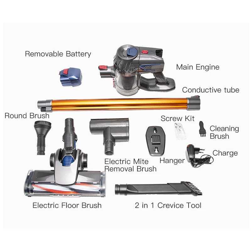 Vacuum Cleaners Wireless Vacuum Cleaner Multifunctional Home-appliance Remove Mites Dual Motor High-power Handheld Rechargeable Cleaning Vaccum z24072