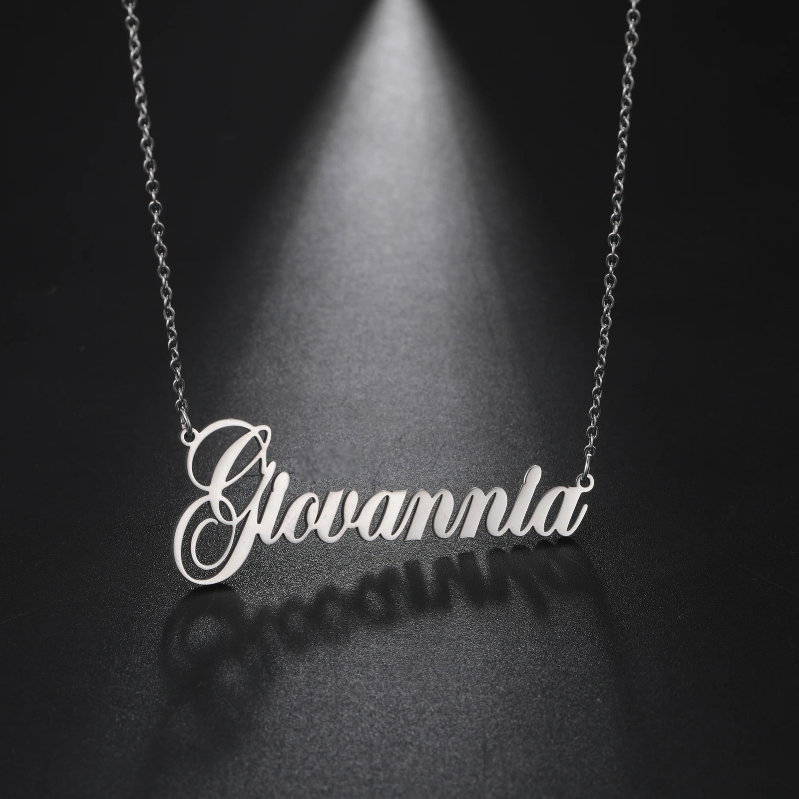Sipuris custom name necklace personalized gold stainless steel suitable for women and men jewelry wedding gifts 250210