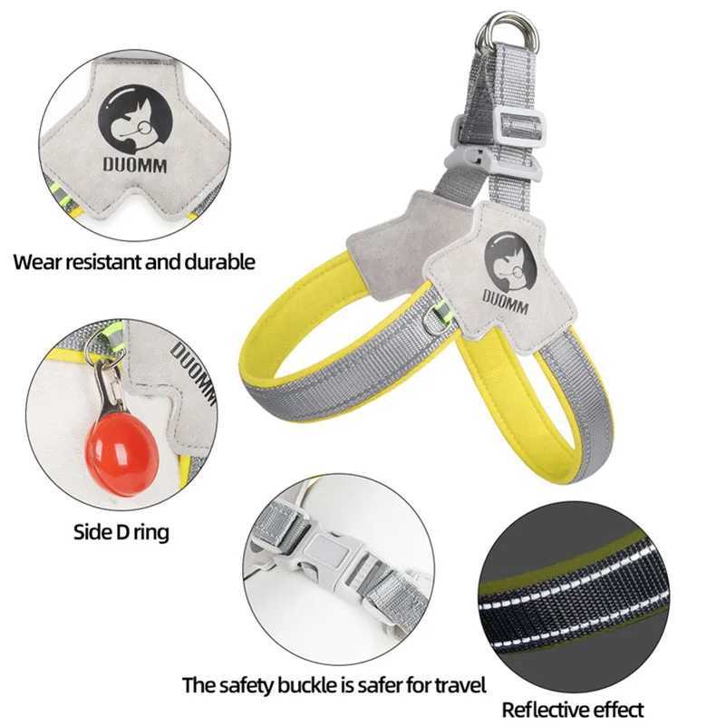 dog harness chest strap reflective puppy harness cat harness vest York dog harness Chihuahua walking supplies for small and large dogs X250326