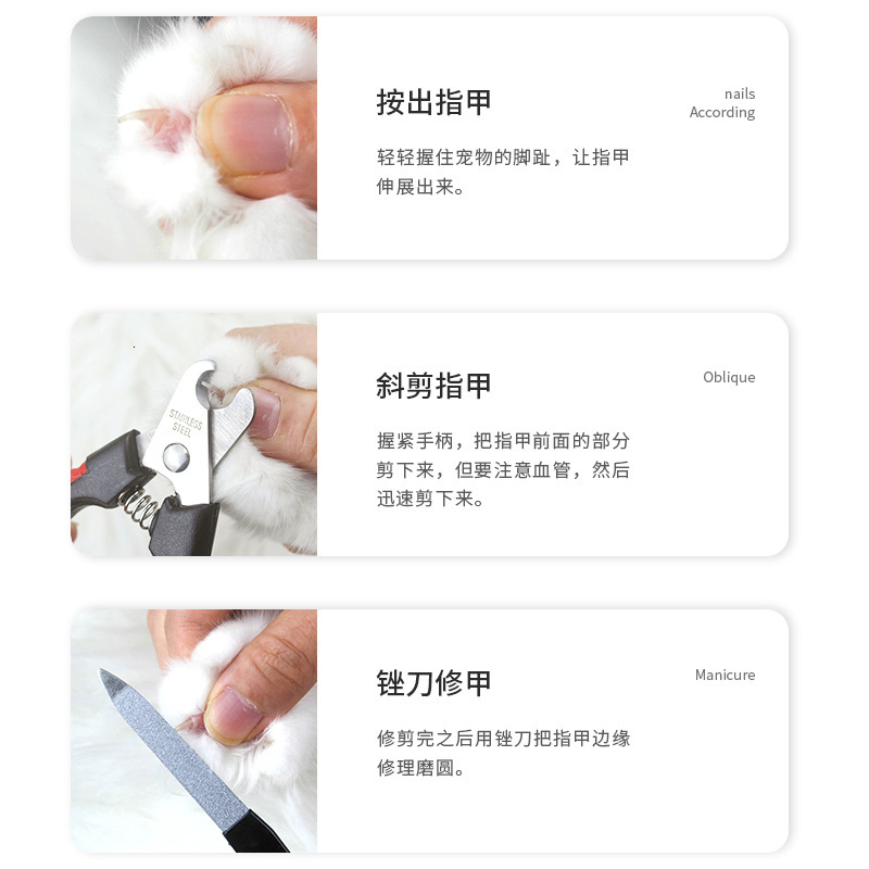 Dog supplies, pet small Teddy medium and large dog nail clippers, 6