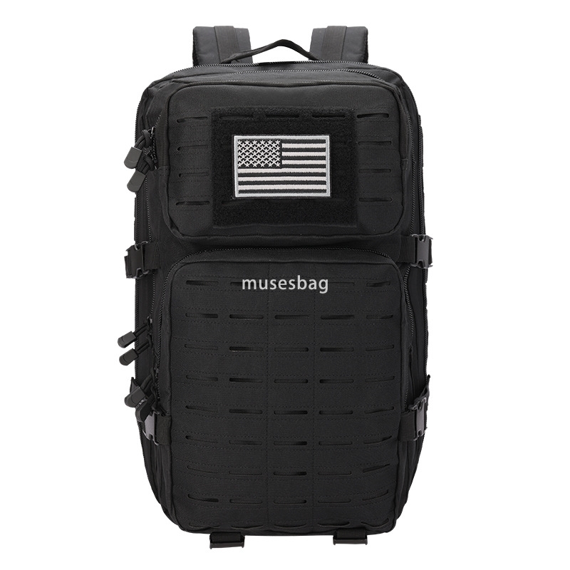 New Oxford cloth material large capacity 45L new 3P tactical backpack laser punching tactical camping camping backpack