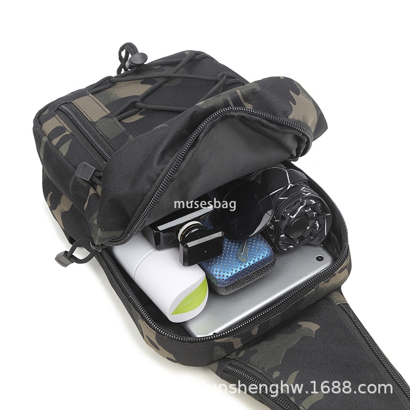 New Oxford cloth waterproof outdoor tactical shoulder bag for men and women field sports crossbody bag manufacturers