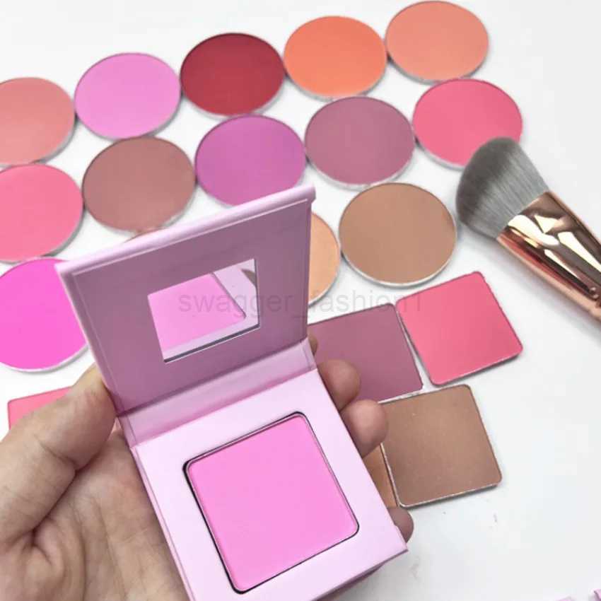 Custom 6colors Nude Blush Powder Matte Natural Cheek Tint Brighten Easy To Colored Face Waterproof Soft Female Makeup BulkB240722