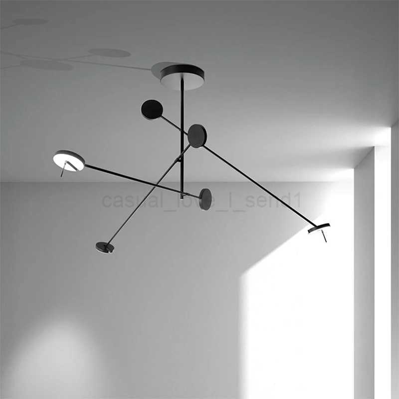 Minimalist Italian restaurant living room background wall light Nordic black adjustable light study office area wall lightCL240722