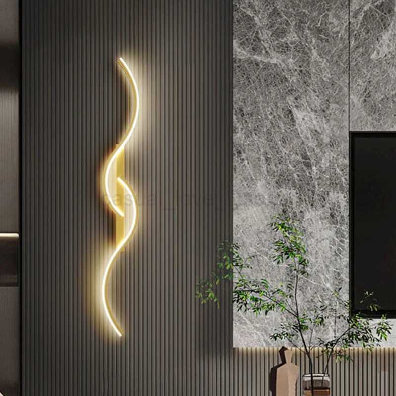 Modern Led Wall Decor Lamp For Living Dining Room Bedroom Bedside Wall Lights Home Decoration interior Black/Golden wall sconcesCL240722