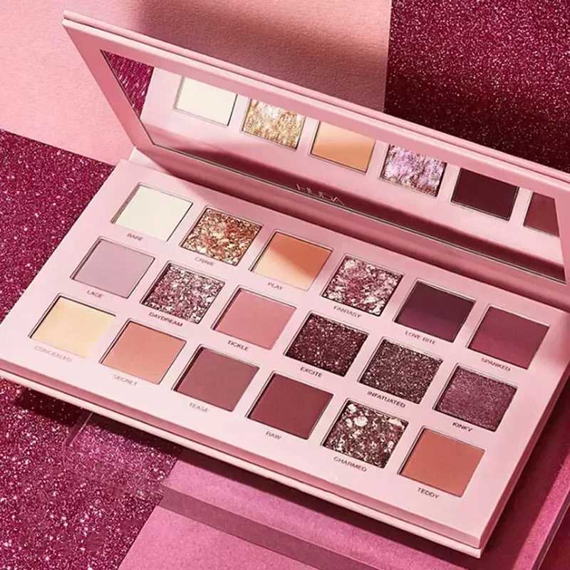 18 Colors Glitter Eyeshadow Palette With Makeup Mirror Pearlescent Matte Shimmer Pigment Nude For Lasting Eye Shadow MakeupXJ250520