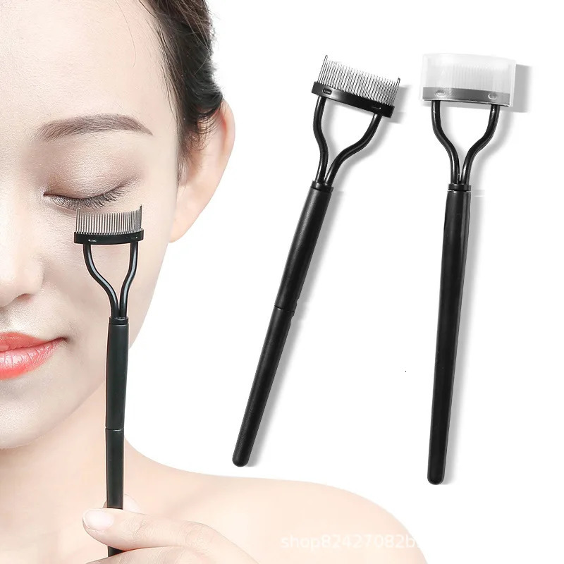 1pc Eyelash Separator Metal Teeth Foldable Eye lash Curler Beauty Makeup Stainless Eyelashs Brush Comb Mascara Curl Make up Tool 240713