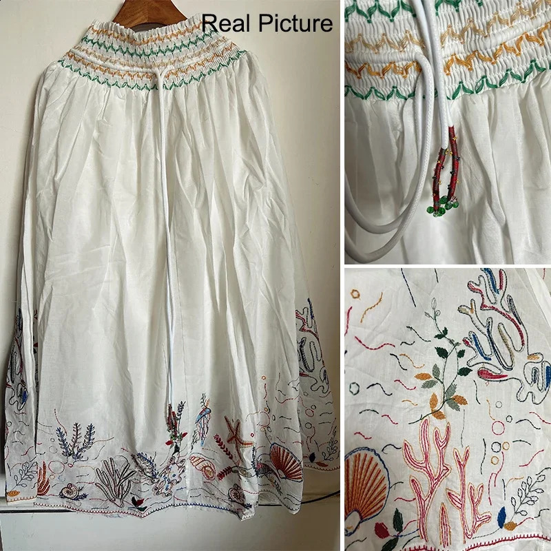 Women Set Fashion Pleated Embroidered Decoration Top And Skirt Youth Ladies Clothes 240712