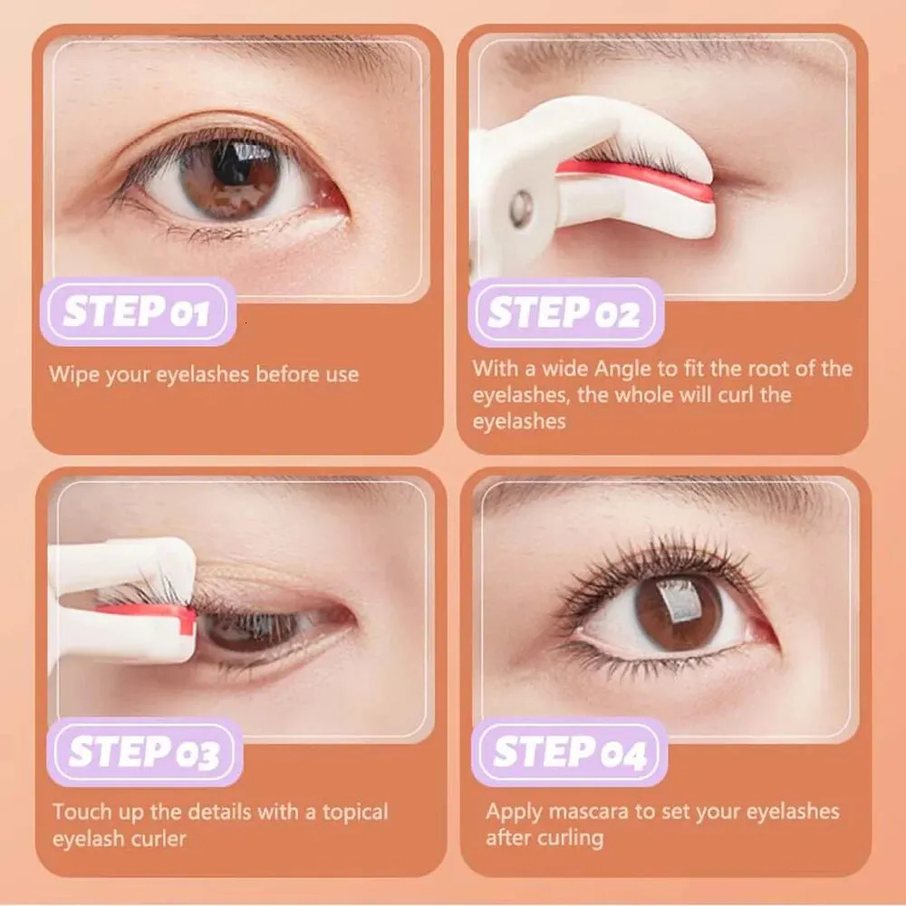 Portable One-Clip Eyelash Curler Easy To Operate Gecomo Long-Lasting Styling Wide-Angle And Partial Eyelash Curler 240713