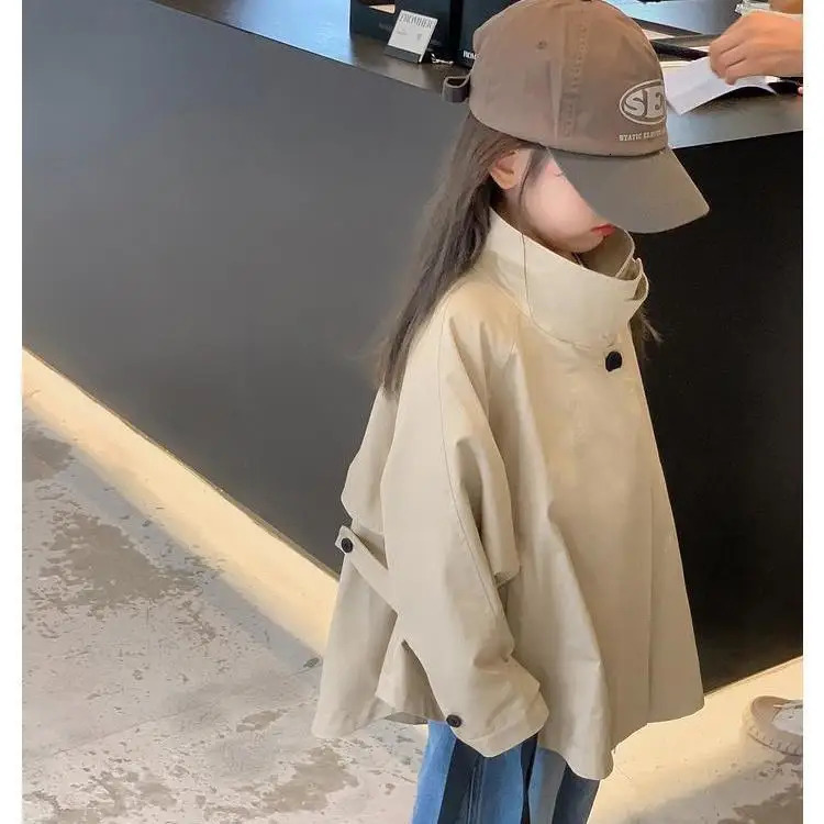 Baby Girls Jackets Trench Coats Spring Autumn Clothing Kids Children Casual Clothes Windbreak Out Garment Overwear 240711