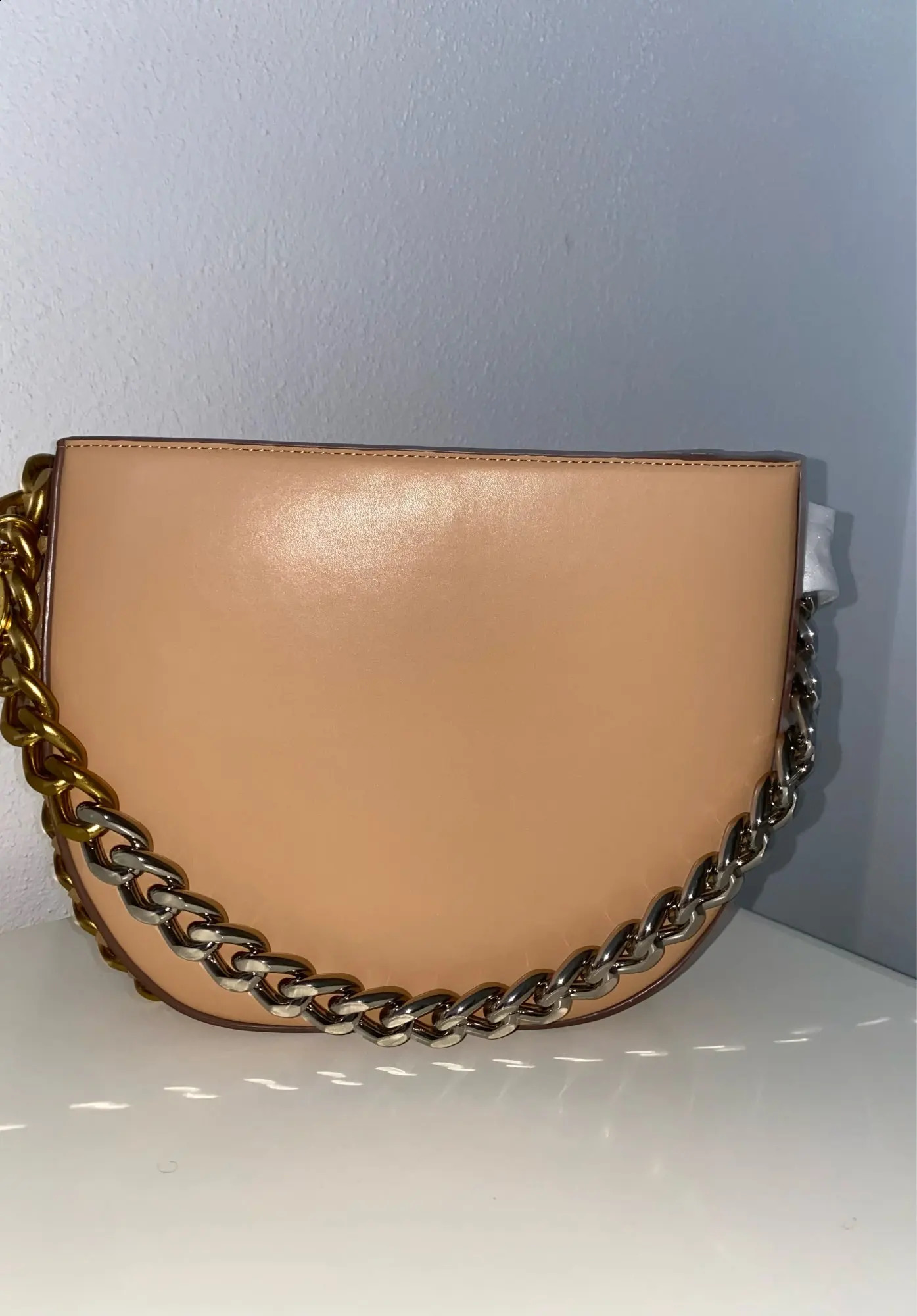 Thick Chain Half Moon Crossbody Bags for Womens Crescent Bucket Bag y Tote Shoulder Messenger Handbags 240817