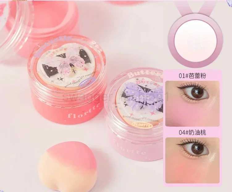 Flortte Butterfly Airy Cream Blush Brighten Natural Nude Makeup Delicate Blush MakeupB240722