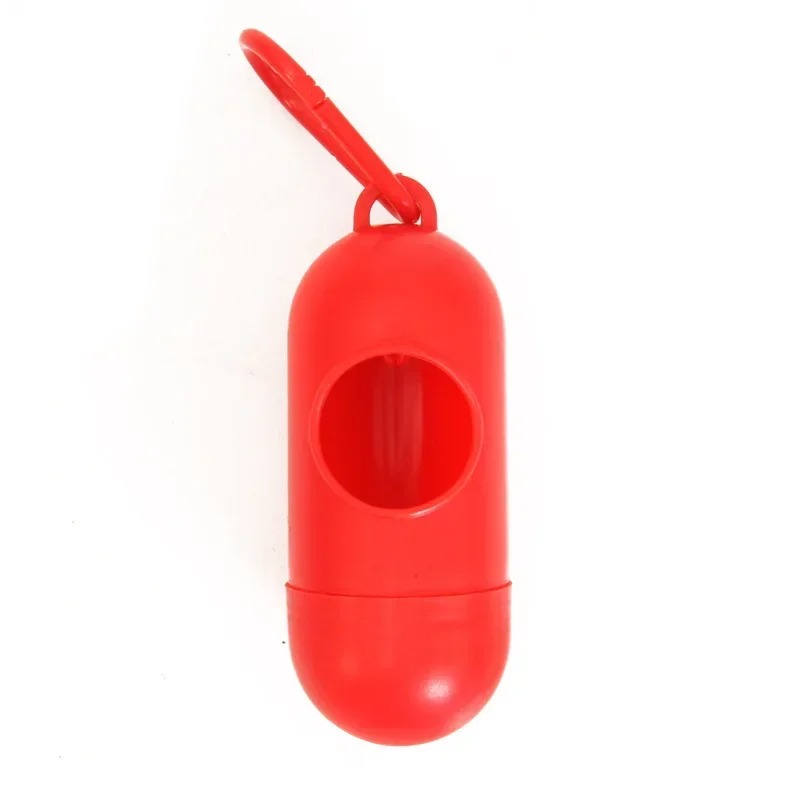New Pet Waste Bag Dispenser for Dog Bag Holder Plastic Garbage Bag Dispenser Carrier Case Bullet Pet Dog Waste Poop Bags