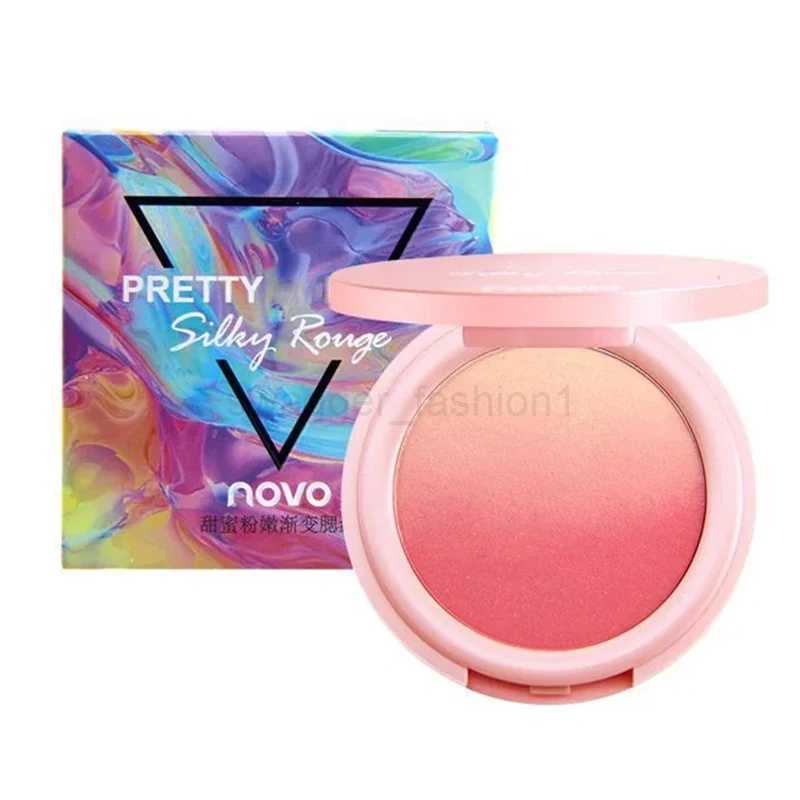 NOVO Gradient Blush Pallete 4 Color Peach Face Mineral Pigment Cheek Blusher Powder Makeup Contour Shadow Pink Blusher CosmeticsB240722