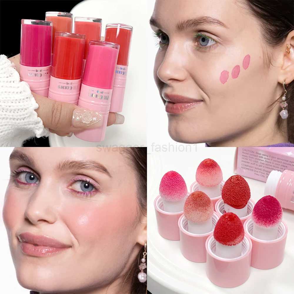 6 Colors Liquid Blush Makeup for Women Party Daily Use All Skin Types Waterproof Natural Red Pink Blush Stick Korean CosmeticsB240722