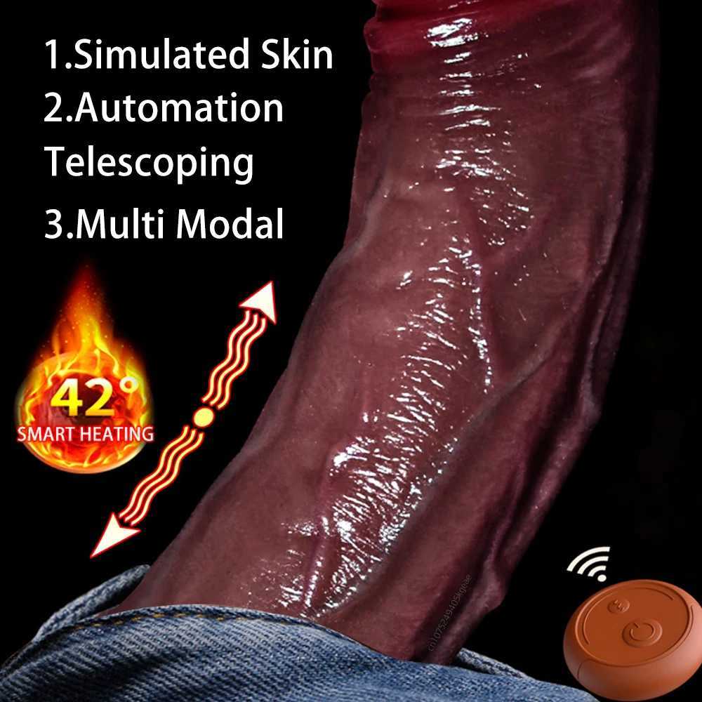 Dildos/Dongs Large Suction Cup Dildo Telescopic Dildo Full Size Realistic Vibrator Rubber Penis Real Toys For Adults Sex Toys For WomenL4711