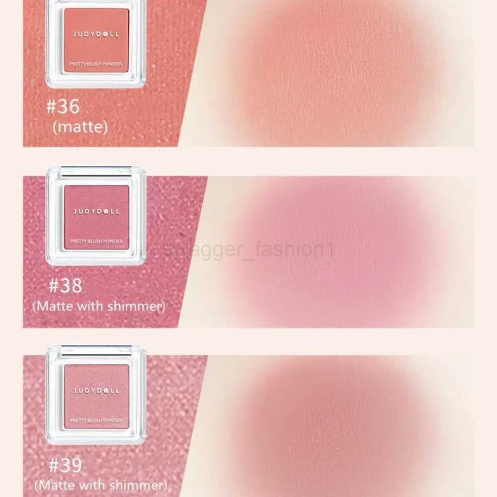 Judydoll Monochrome Blush Portable Silky Cream Multipurpose Blusher Eyeshadow Nude Natural Brighten Skin Tone Makeup CosmeticsB240722