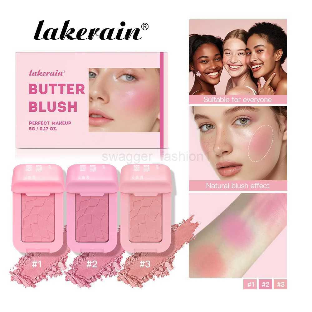 Butter Blush Single Color Matte Natural Cheek Tint Waterproof Face Contouring Cosmetics Blush Powder Face Soft Female MakeupB240722