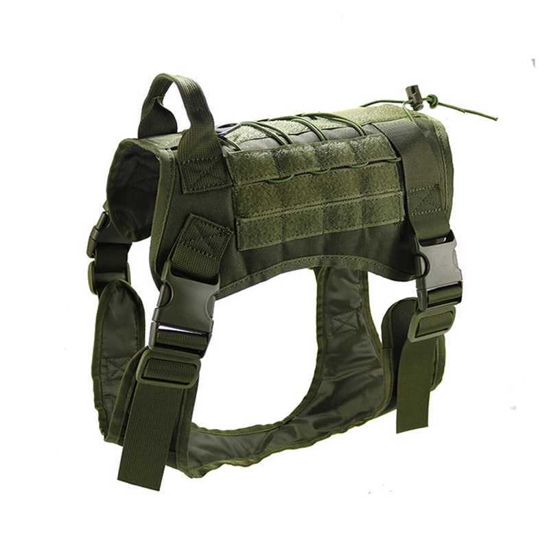 Tactical dog harness military pet German Shepherd dog pet training vest small medium large dog harness and belt set X241125