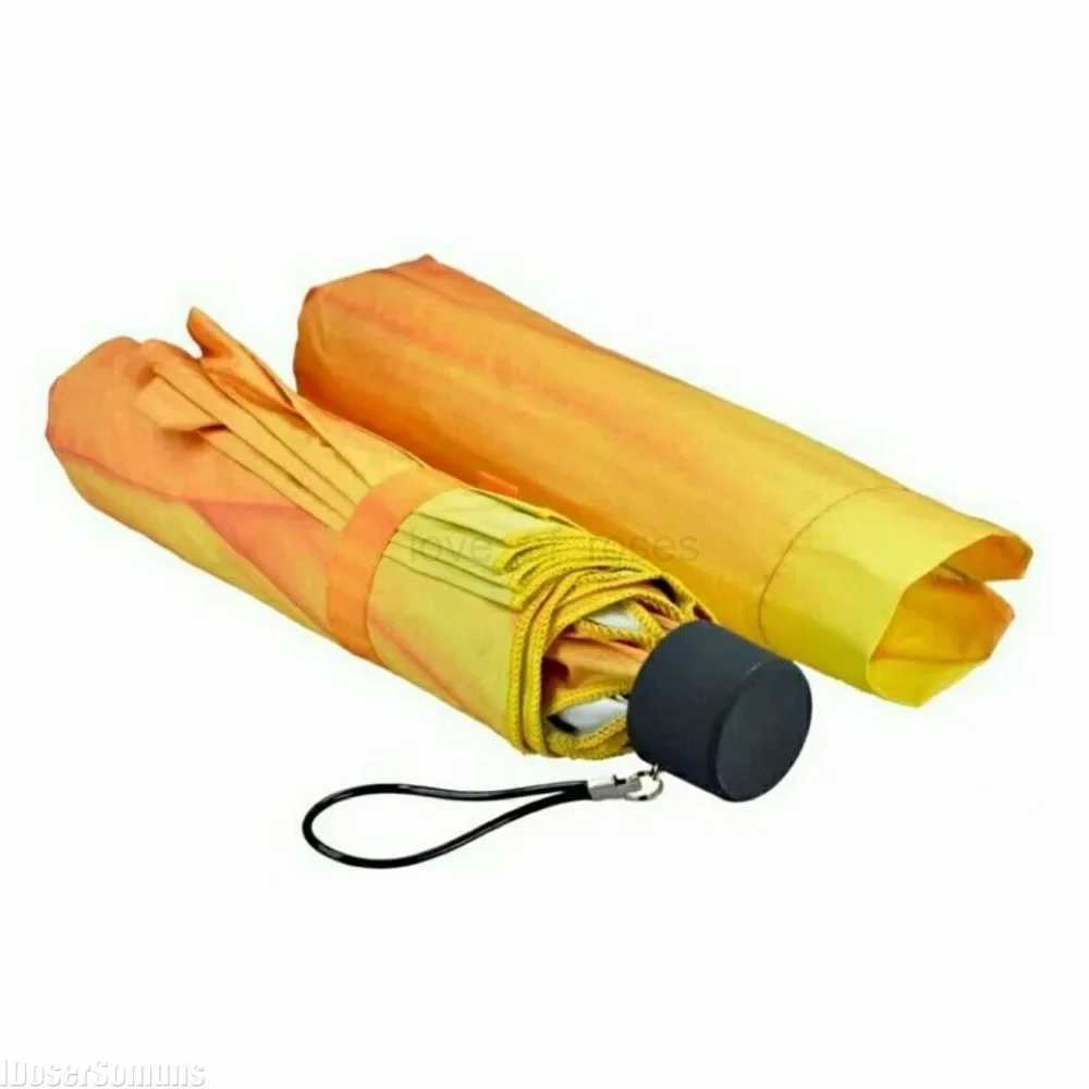 Folding 8 Bones Creative Yellow Sunflower Flower Sunny and Rainy Umbrellas UV Protection Beach Funny Umbrella Parasol Gifts M240722