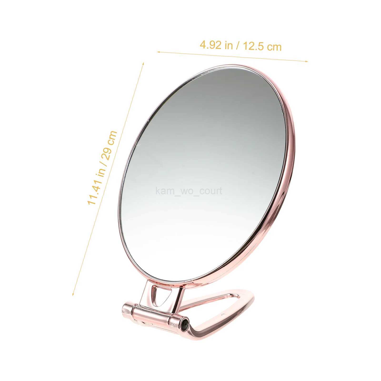 Vanity Mirror Magnifying Handheld Travel Vanity Mirror Double Sided Makeup Travel Portable Dressing With Handle Beauty MirrorM240722