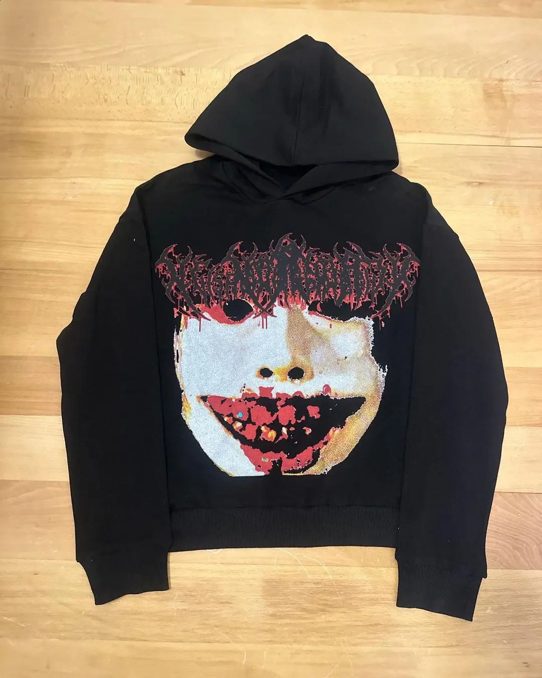 Harajuku Stylish Retro Angel Hoodie Oversized Streetwear Tops Sweatshirt Y2k Clothes Gothic Grunge Hoodies Women Men Clothing 240819