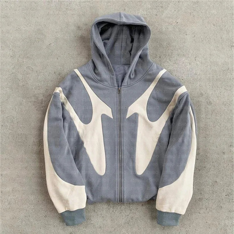 Vintage FallWinter High Quality Fashion Warm Hoodies Women Men Y2K Harajuku High Street Men Sweatshirt Zip Up Hoodie 2024 240806