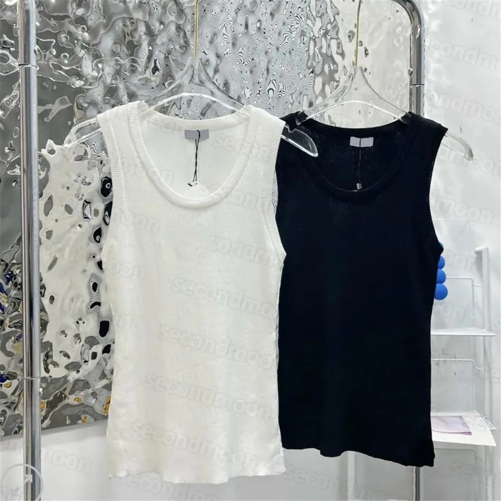 Women Knits Top Designer Embroidery Knitted Vest Sleeveless Breathable Knitted Pullover Womens Sport Tops