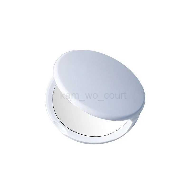 1Pcs Handheld Portable Makeup Mirror Double Sided 10X Magnifying Mirror Flip Flap Folding Round Mini Pocket Makeup Mirror ToolsM240722