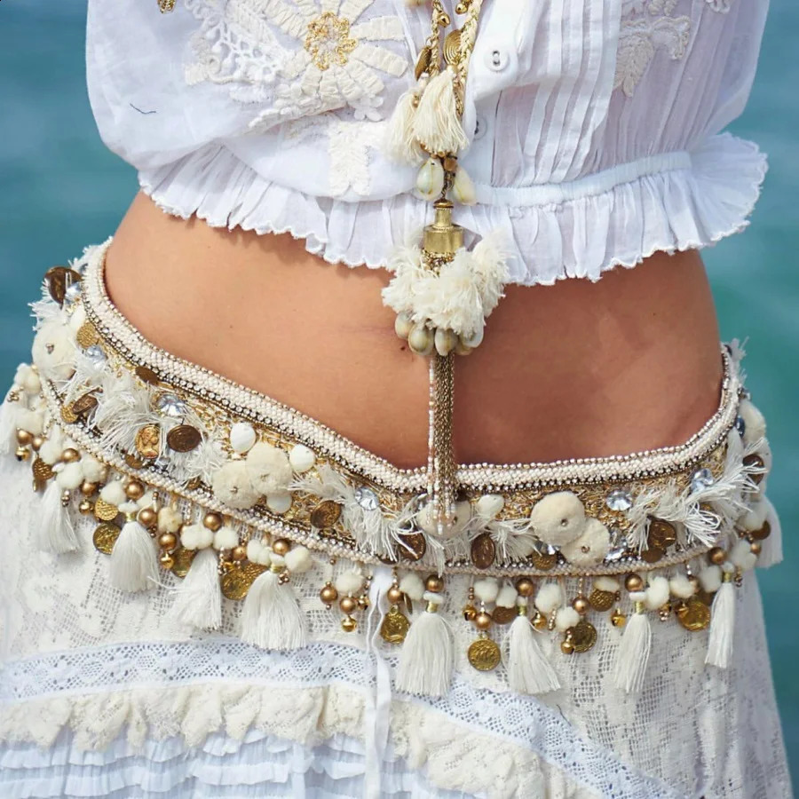 Bohemian Fashion Stunning Gypsy Belt over Jeans Boho Style for Summer Vocation Beach Jewelry 240713