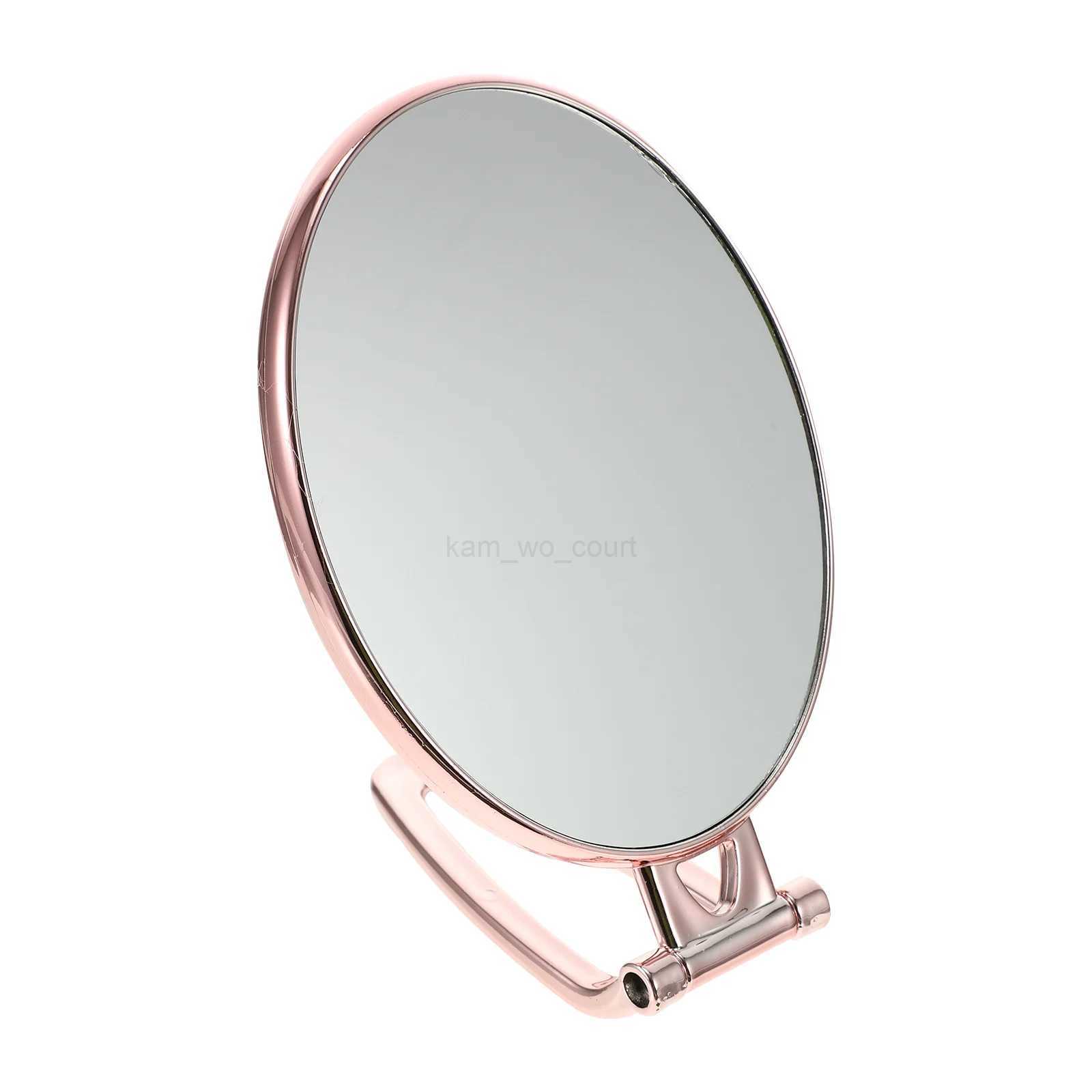 Vanity Mirror Magnifying Handheld Travel Vanity Mirror Double Sided Makeup Travel Portable Dressing With Handle Beauty MirrorM240722