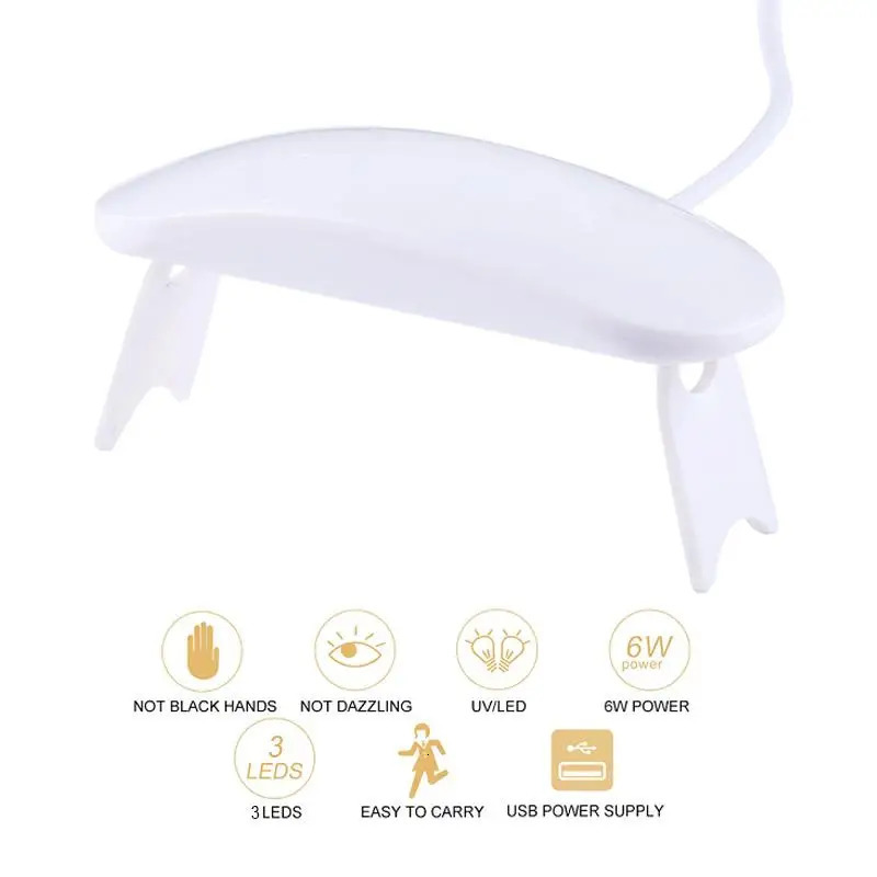 Portable Nail Dryer Lamp UV LED Nail Light For Curing All Gel Polish USB Rechargeable Quick Dry Manicure Machine Nail Art Tools 240713