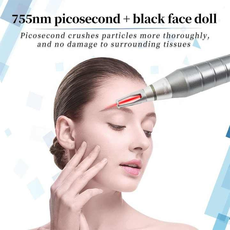 Most Effective Picosecond Beauty Laser Tattoo Removal 755 1320nm Black Face Doll Skin Whitening Remove Pigment Lighten Fine Line Machine