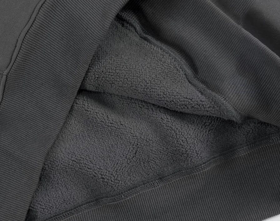 500GSM heavyduty fashionable mens hoodie autumn and winter casual thick cotton solid color sports shirt 240819