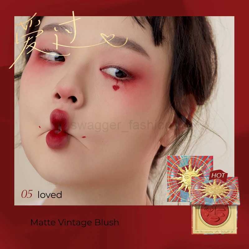 Girlcult Emotional Blush Highlighter Trim Bliss Blue and Purple Blush Button Female Women Face Makeup CosmeticsB240722