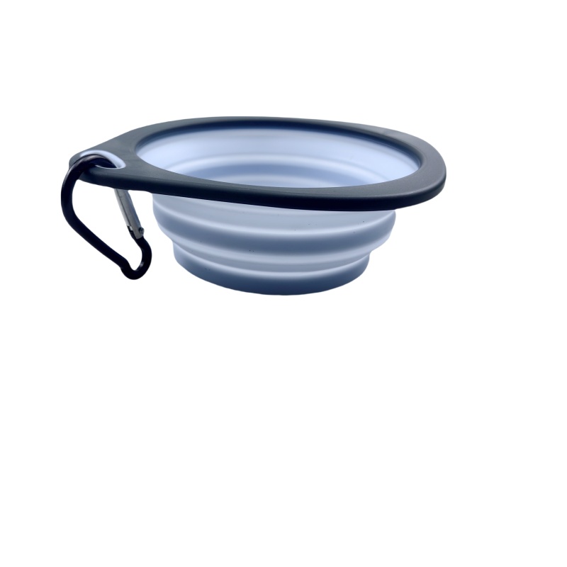 100pcs Pet Dog Bowls Folding Portable Dog Food Container Silicone Pet Bowl