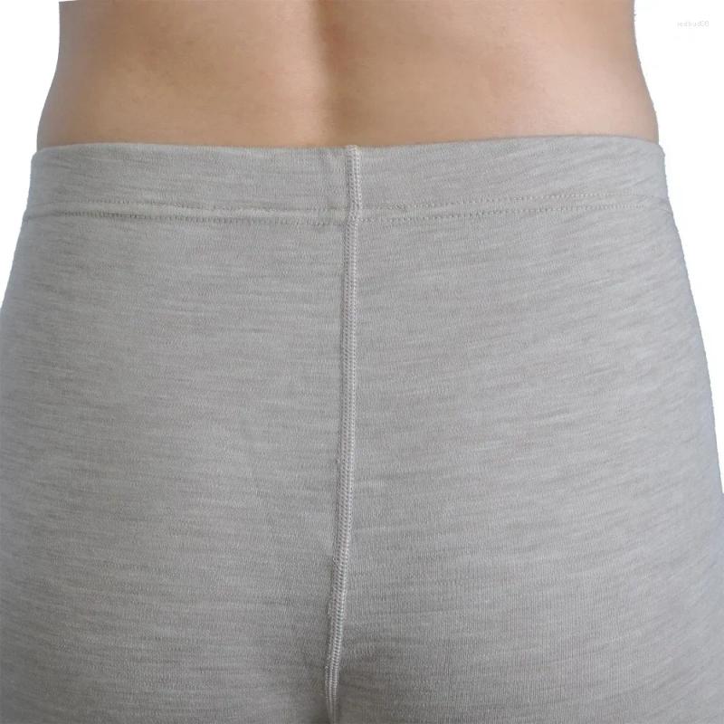 Men's Thermal Underwear Men Pure Merino Wool Winter Long Sleeves Warm Thick Sweater Thicker Tops Bo