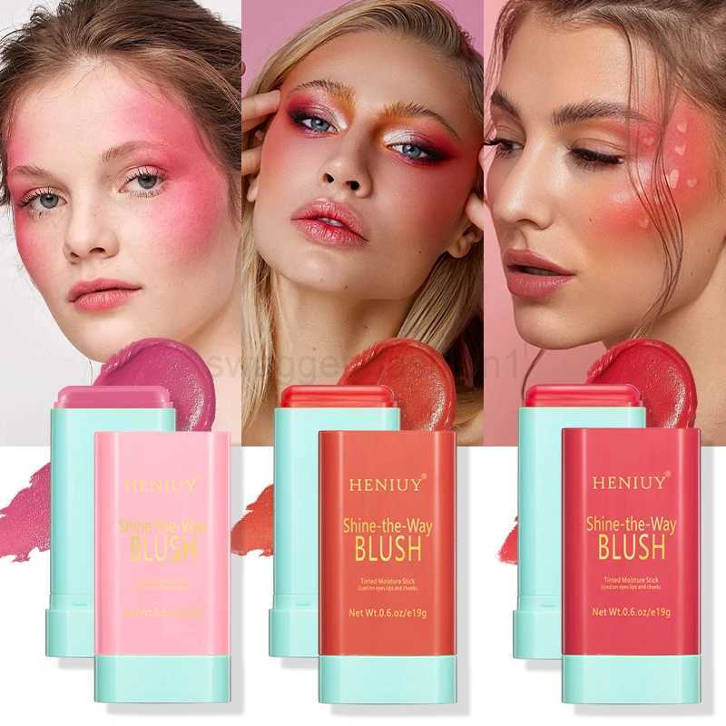 3 Colors Multi Functional Blush Stick Waterproof Long Lasting Easy Color Delicate MoistureB240722