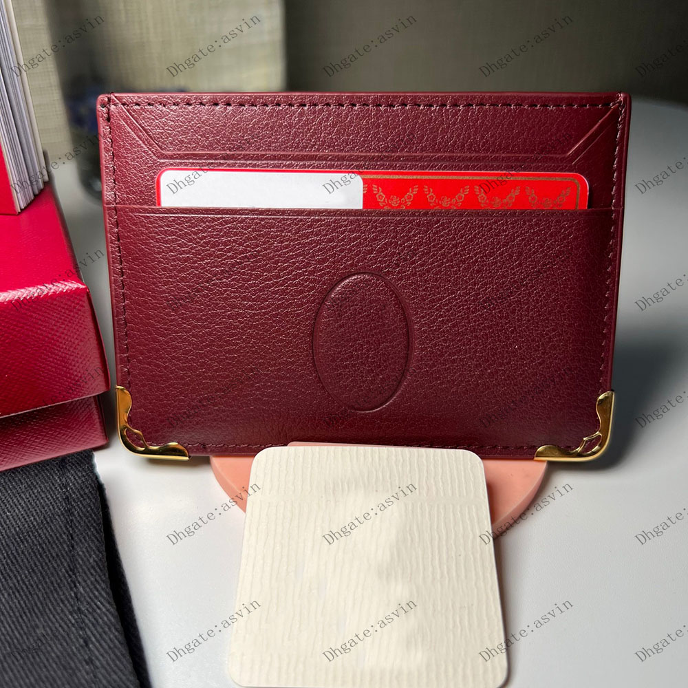 Credit Card Holder Men's Wallet Luxury Designer L3002096 Leather Top Quality Fashion Card Clip Mini Wallet Original Packaging Gift Box