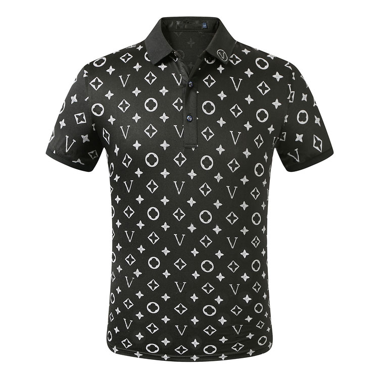 Mens Designer Polos Shirts For Man High Street Italy Embroidery Garter Snakes Little Bees Printing Brands Clothes Cottom Clothing Tees