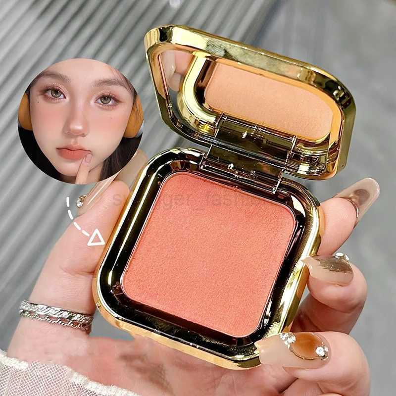 Monochrome Blush Powder Palette Rubores Natural Matte Brighten Skin Blusher Fairy Powder Highlighter Illuminator Korean MakeupB240722